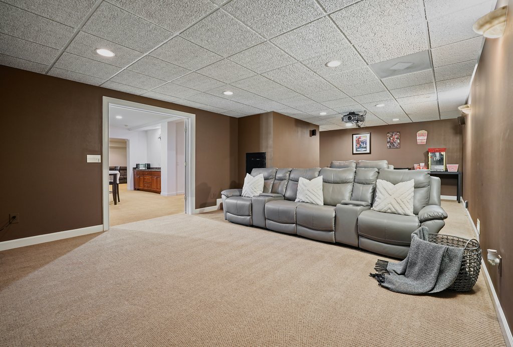 Home theater room at 10470 Stanyan St